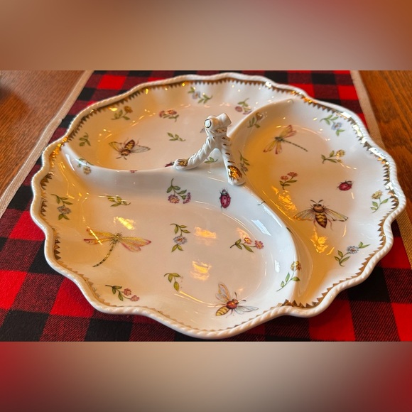 I. Godinger & Co. 3 Section Serving Dish - Picture 2 of 3